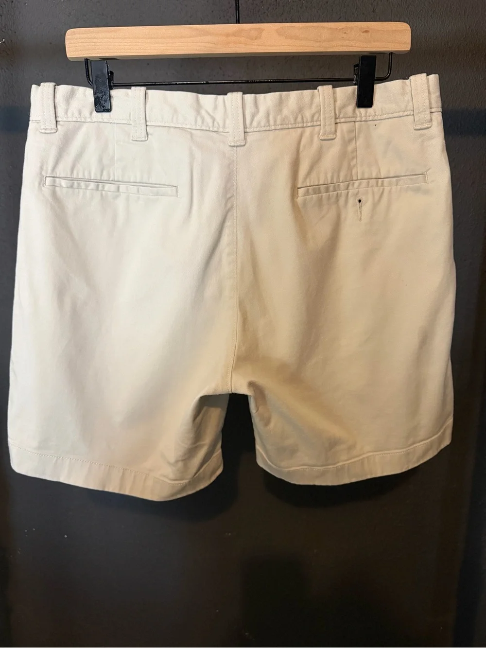 J. Crew Cream Flat-Front Cotton Chino Shorts